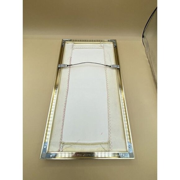 Vintage Tropical Macaw Parrot Needlepoint Tapestry 17 “ X 9.25” Framed - Picture 6 of 8